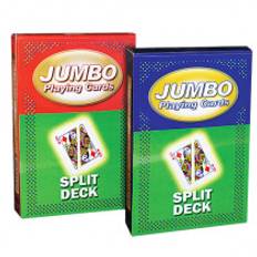 Jumbo Playing Cards - Split (red back)