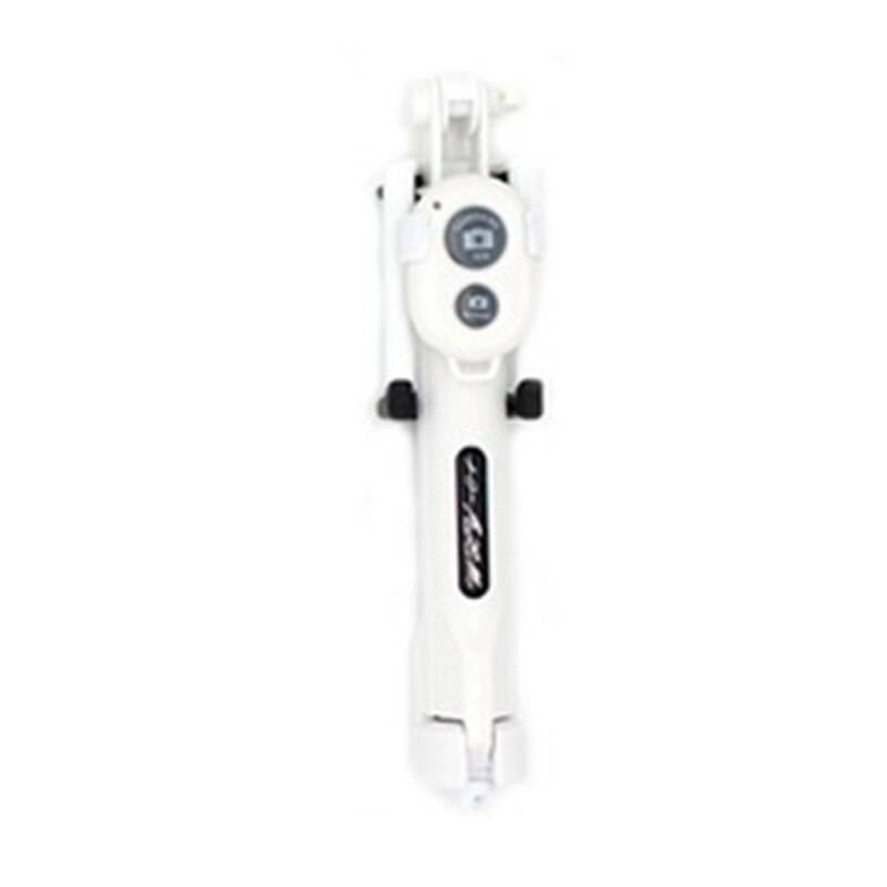Trådlös bluetooth selfie stick med utdragbar monopod fjärr selfie stick stativ för iphone oneplus huawei palo selfie - Vit