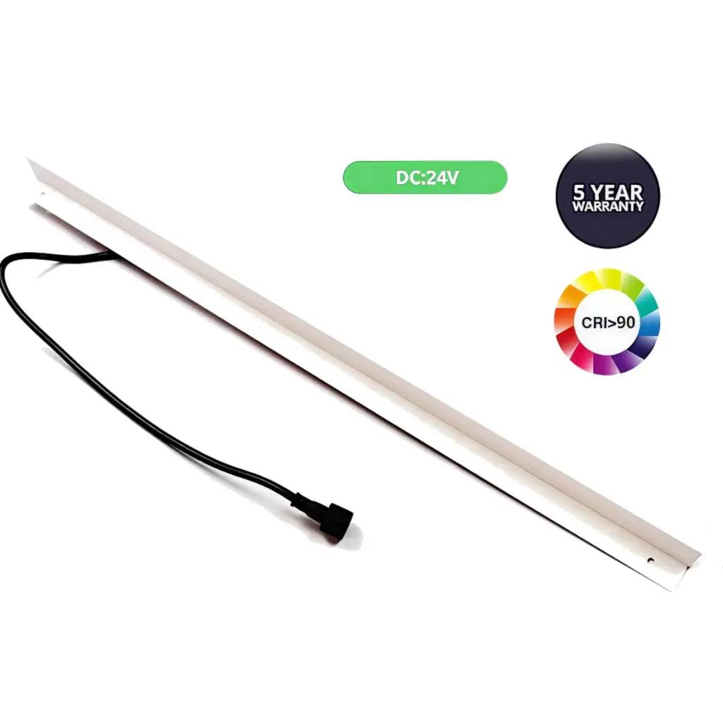 LED lysskinne CCT 19W 60 cm til Troldtekt og akustikloft, 24V.