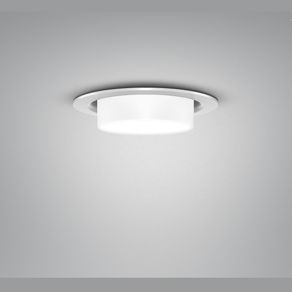 Punktlampen Ø 90 mm downlights Focus Lighting - Alu - lakeret med glas + 7W 500ma 3000K Ra90