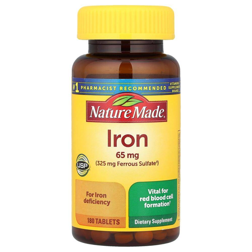 Nature Made Järn 65mg 180 Tabletter