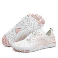 Vandring barfotaskor för kvinnor män ventilerande och halkfria atletiska skor med bred tå vattenskor - Vitt - EUR36,EUR37,EUR38,EUR39,EUR40,EUR41