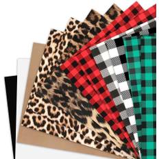 HTVRONT - (Christmas Pattern) Buffalo Plaid Heat Transfer Vinyl Sheets - 12 ark