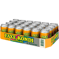 Faxe Kondi Appelsin 0 Kalorier 24x33 cl.