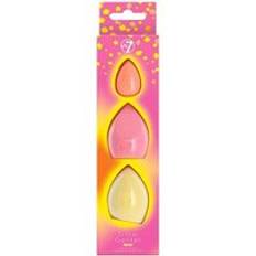 W7 Glow Getter Neon Beauty Sponge Trio 3 st
