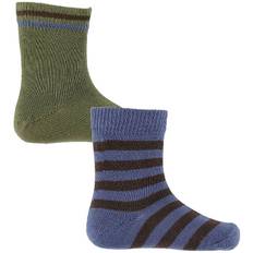 Noa Noa miniature Strømper - 2-pak - Boy Jamie Socks - Blue/Brow - Noa Noa miniature - 15/16 - Strømper