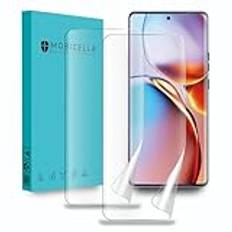 Flexibelt TPU Skyddsfilm kompatibelt med Motorola Moto edge 40 Pro (edge+ plus 2023) 6.67 tum Skärmskydd film Screen Protector 9H hårdhet Ultra HD 2-Pack