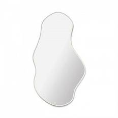 Ferm Living Pond mirror, large - Dark chrome