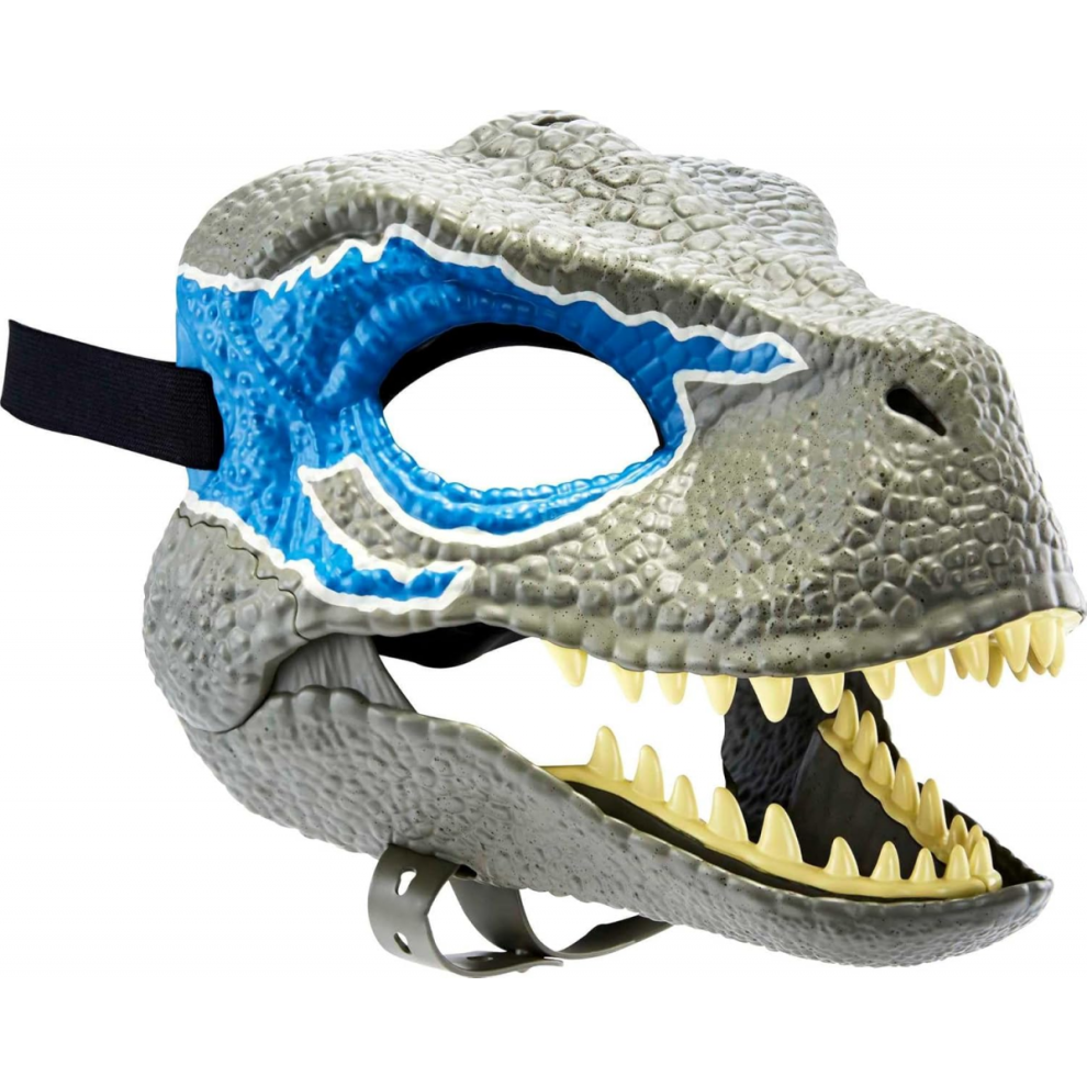 Dino maske bevægelig kæbe, dinosaur maske til børn voksne, dinosaur hoved ansigtsmaske til Halloween cosplay fest kostume rekvisit