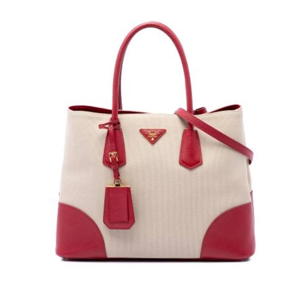 Prada Vintage Pre-owned Vintage Satchel - Vintage - Dame - Beige - ONE SIZE - Uld