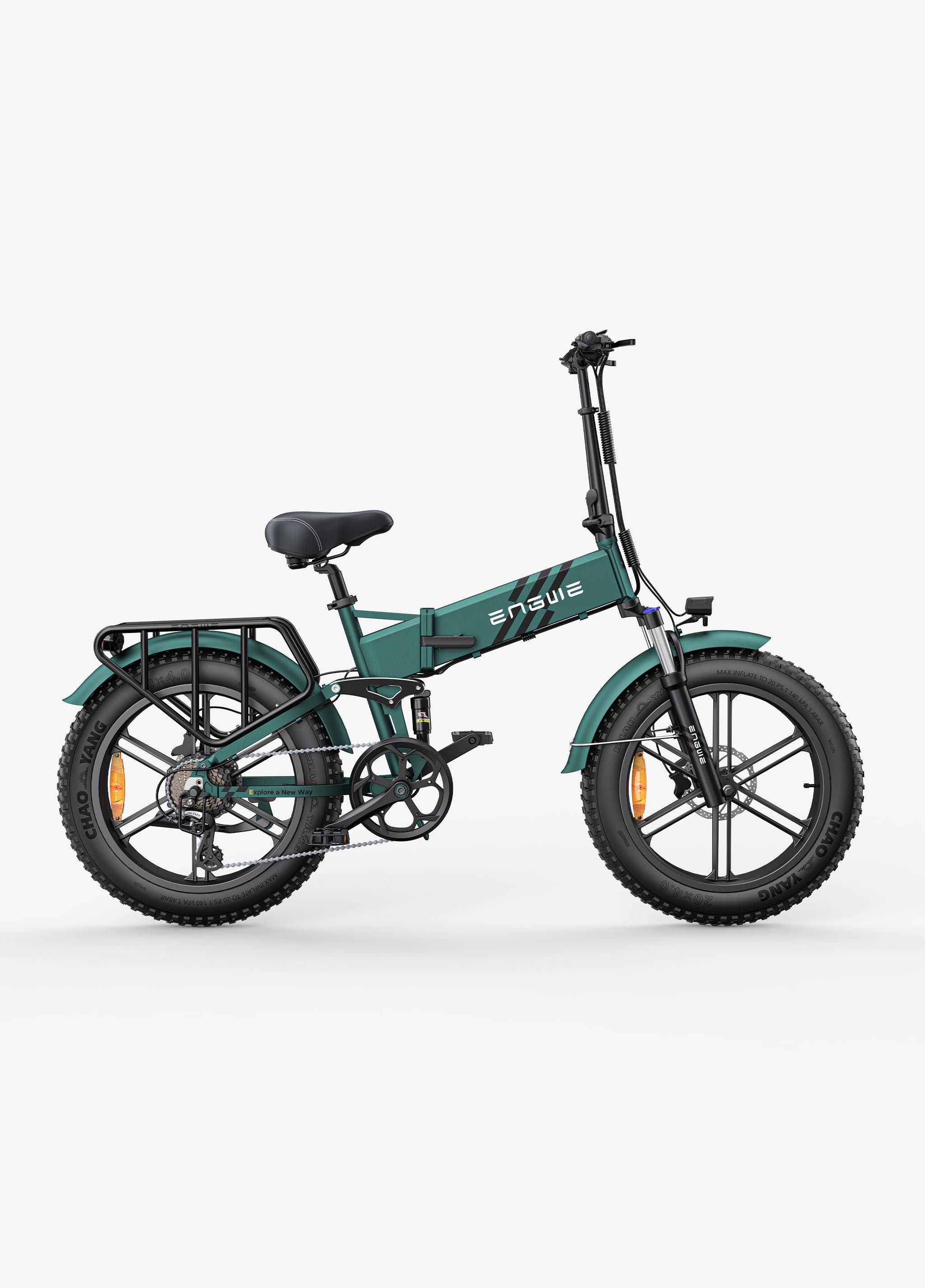 ENGWE ENGINE PRO 2.0 Elcykel 52V 16Ah Batteri, 750W Motor, 20*4.0 Tums Däck, Hydraulisk Broms, 75Nm Vridmoment E-cykel 52V 16Ah