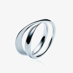 Georg Jensen Moebius Sterling Silver Double Ring 200003060056.00 56