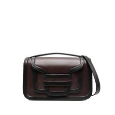 Pierre Hardy, Taske, Dame, Flerfarvet, ONE SIZE, Uld, Burgundy Skuldertaske med Magnetisk Lukning