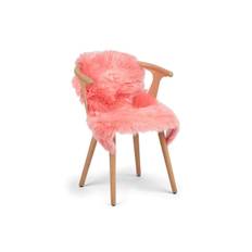 Natures Collection lammeskind - New Zealand - Langhåret - 90x60 cm (Coral Pink)