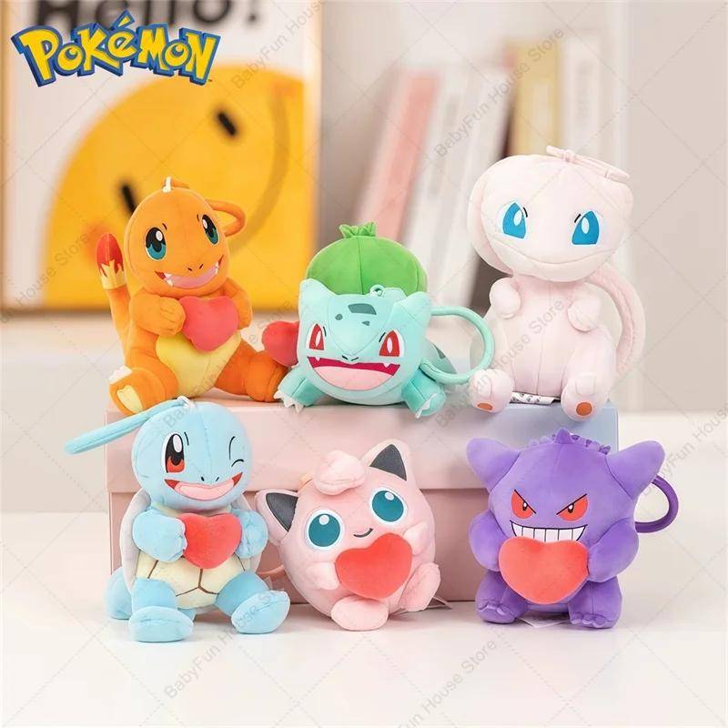 Original Pokemon Mimikyu Gengar Snorlax Umbreon Gosedjur Nyckelring Kawaii Espeon Jigglypuff Sprigatito Quaxly Mjukisdjur Present