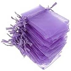 GARVALON 50st Organza Påsar Med Dragsnodd Och Hållbara Presentförpackningar För Födelsedagar Bröllop Och Festivaler Perfekta För Godis Och Små Smycken