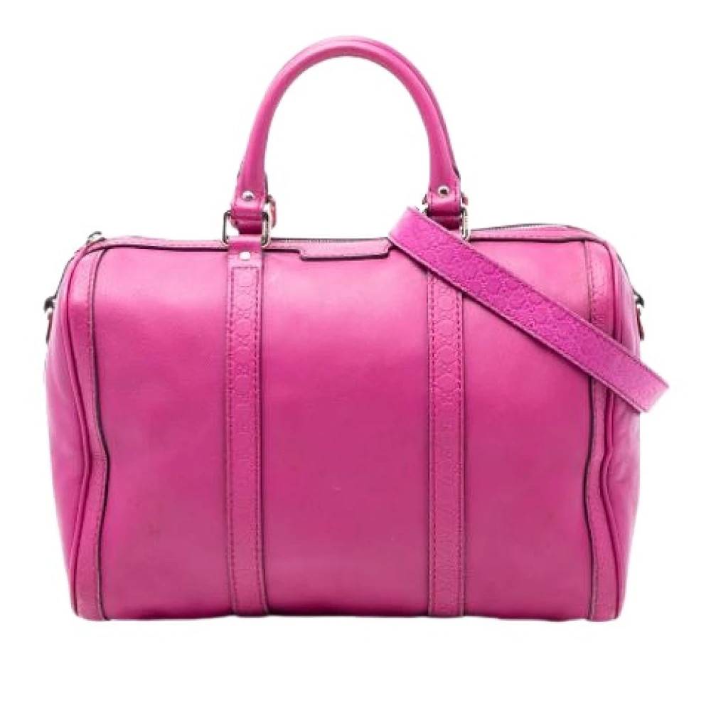 Gucci Vintage Pre-owned Satchel - Vintage - Dame - Lyserød - ONE SIZE - Uld