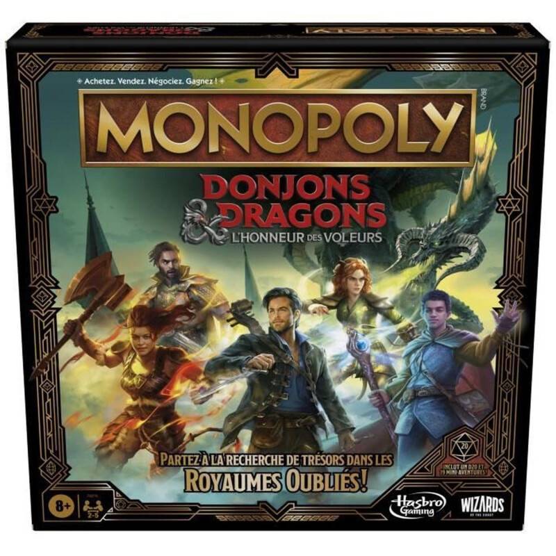 Hasbro Monopoly – Donjons & Dragons L'honneur des Voleurs (FR)