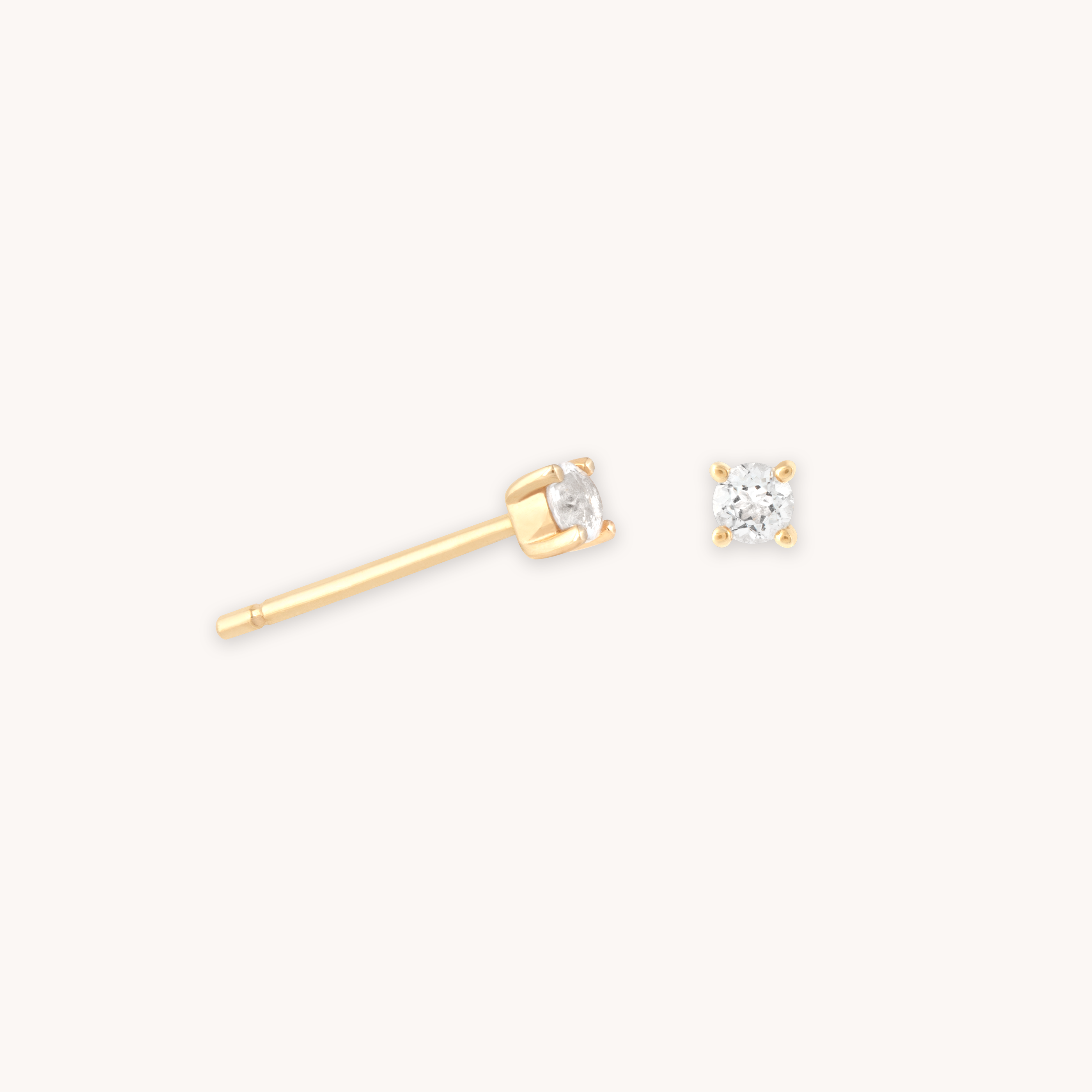 Topaz Stud Earrings in Solid Gold | Jewellery by Astrid & Miyu