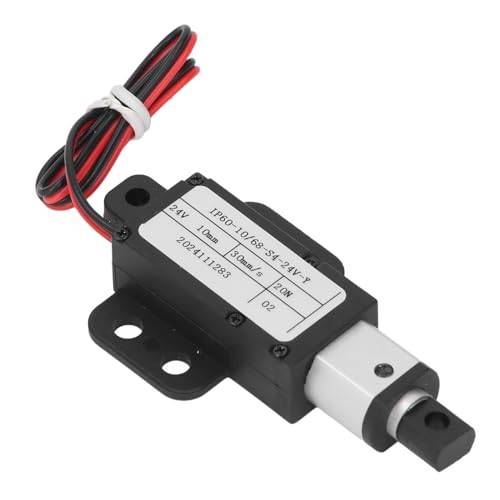 Mini Electric Linear Actuator, 24V DC 10mm Stroke 20n 30mm/s Speed ​​Linear Motion Actuator, Waterproof Micro Linear Actuator for Cabinets, Window Opener, Robotics, Home Automation
