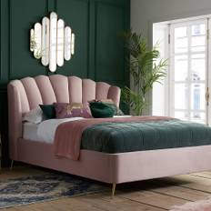 Olivia's Lucy Fabric Ottoman Bed in Pink - Double