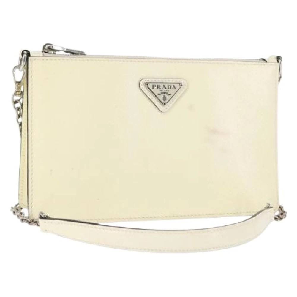 Prada Vintage Pre-owned Cross Body Bag - Vintage - Dame - Hvid - ONE SIZE - Læder