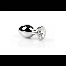 Stål Buttplug med juvel -...
