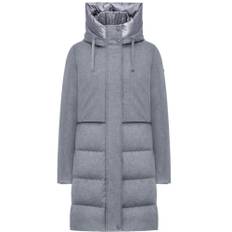 Duno, Jacka, Dam, L, Quiltad huva tekniskt tyg jacka - gray (L)