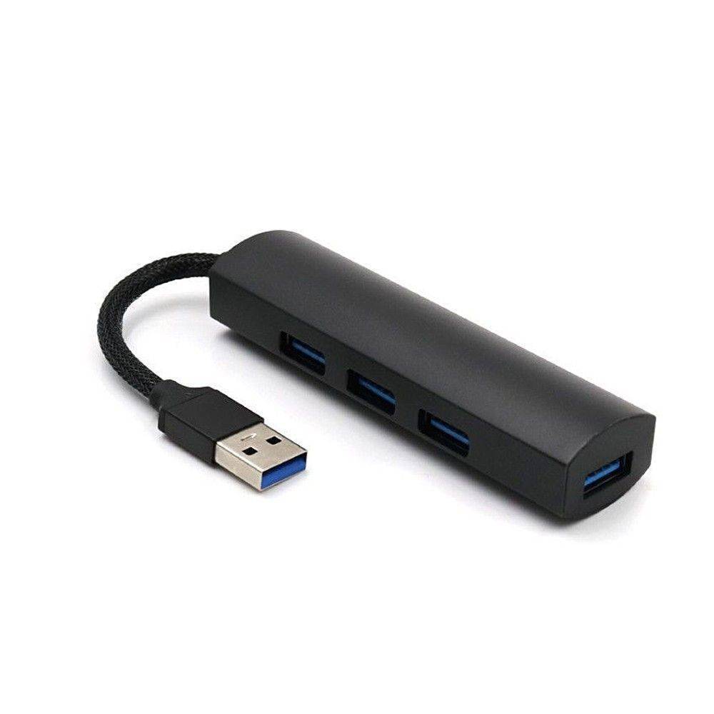 USB 3.0 hub/adapter - Få extra 4 USB ingångar till Laptop/PC mm - Svart