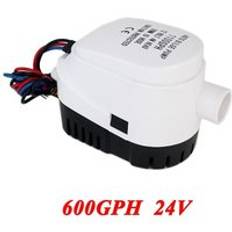 600 gph dc 12v/24v automatisk länspump för båt med automatisk flottörbrytare, dränkbar elektrisk vattenpump ,12 24 v volt 12 volt 600 - 600 gph 24v