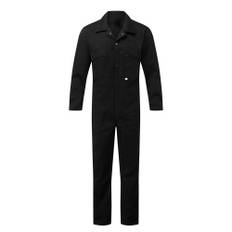 Fort Workwear Unisex overall med dragkedja för vuxna 44 in svart