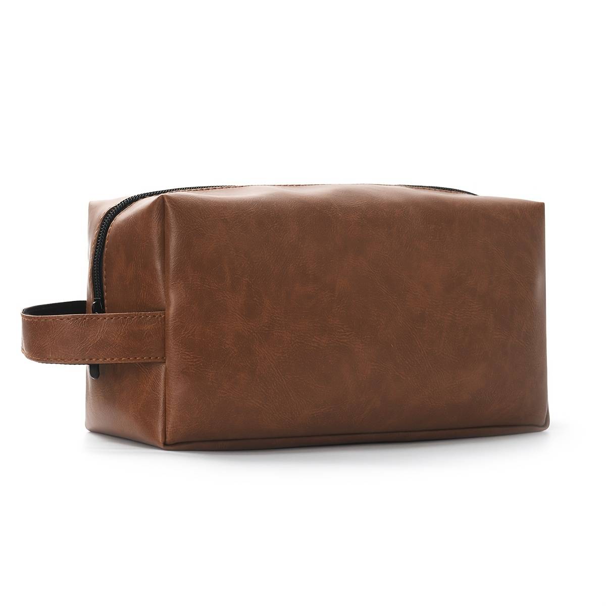 Men's Business Toiletry Bag, Retro Large-capacity Storage Bag, Portable Shaving Bag, Fitness Toiletry Storage Bag