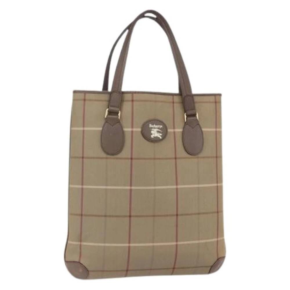 Burberry Vintage Pre-owned Vintage Canvas Tote Bag - Vintage - Dame - Beige - ONE SIZE - Uld
