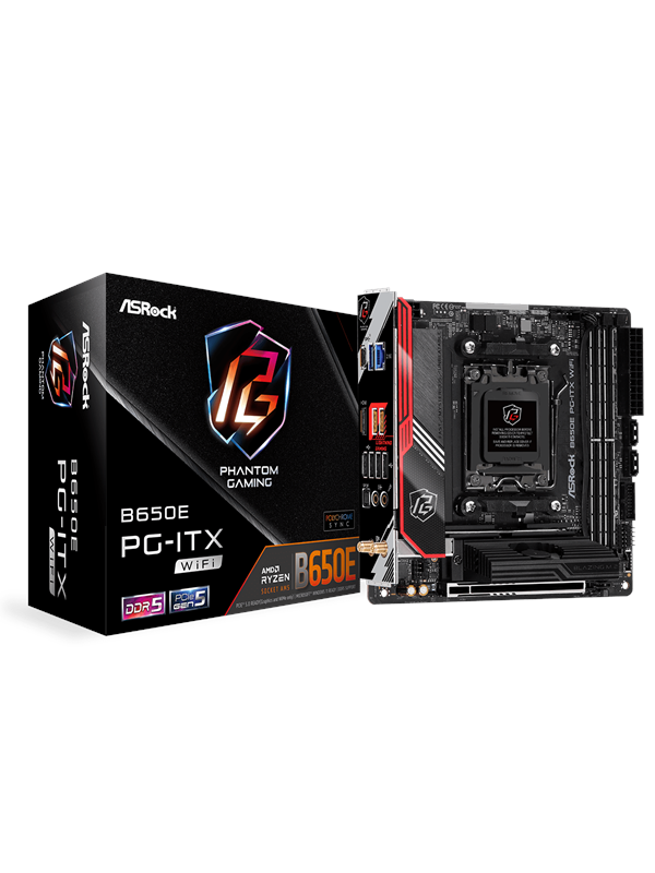 ASRock B650E PG-ITX WIFI Bundkort - AMD B650 - AMD AM5 - DDR5 RAM - Mini-ITX *DEMO*