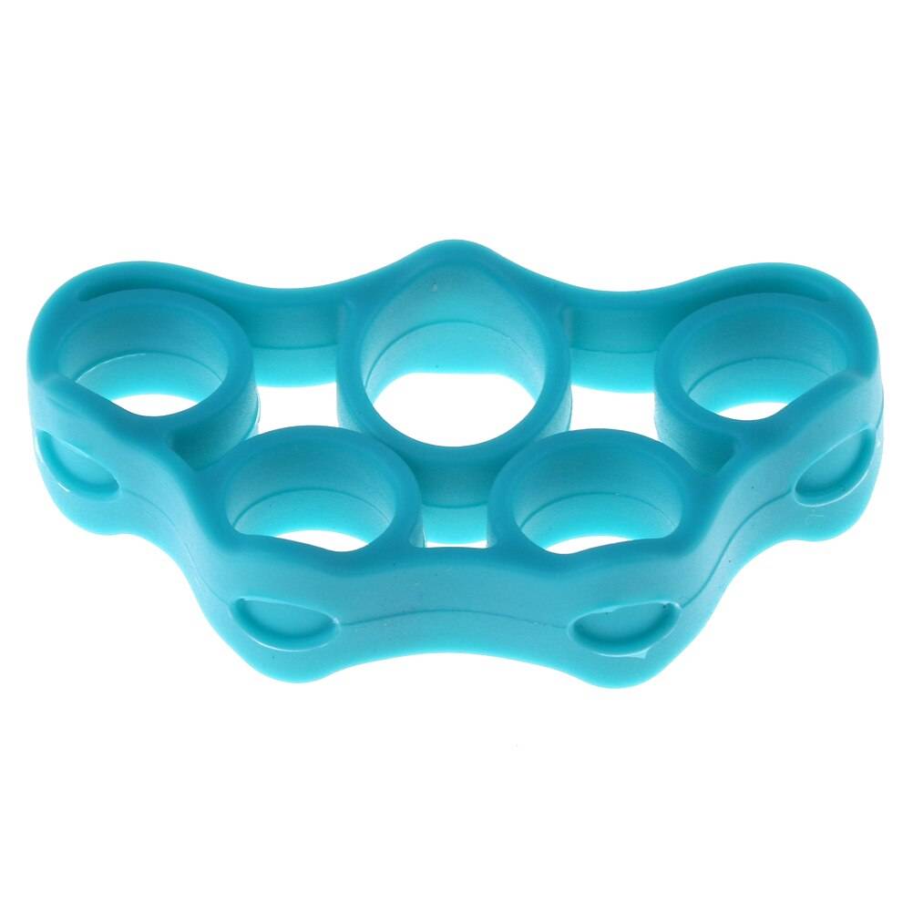 1 st underarm handled träning bår träning drag ring grepp expander fitness utrustning finger motstånd band hand gripper - Himmelsblå