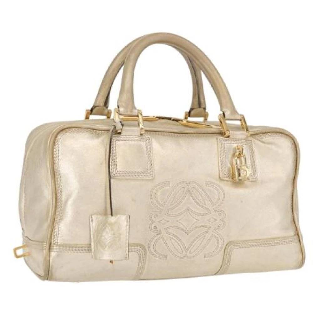 Loewe Pre-owned Pre-owned Håndtaske - Vintage - Dame - Beige - ONE SIZE - Uld