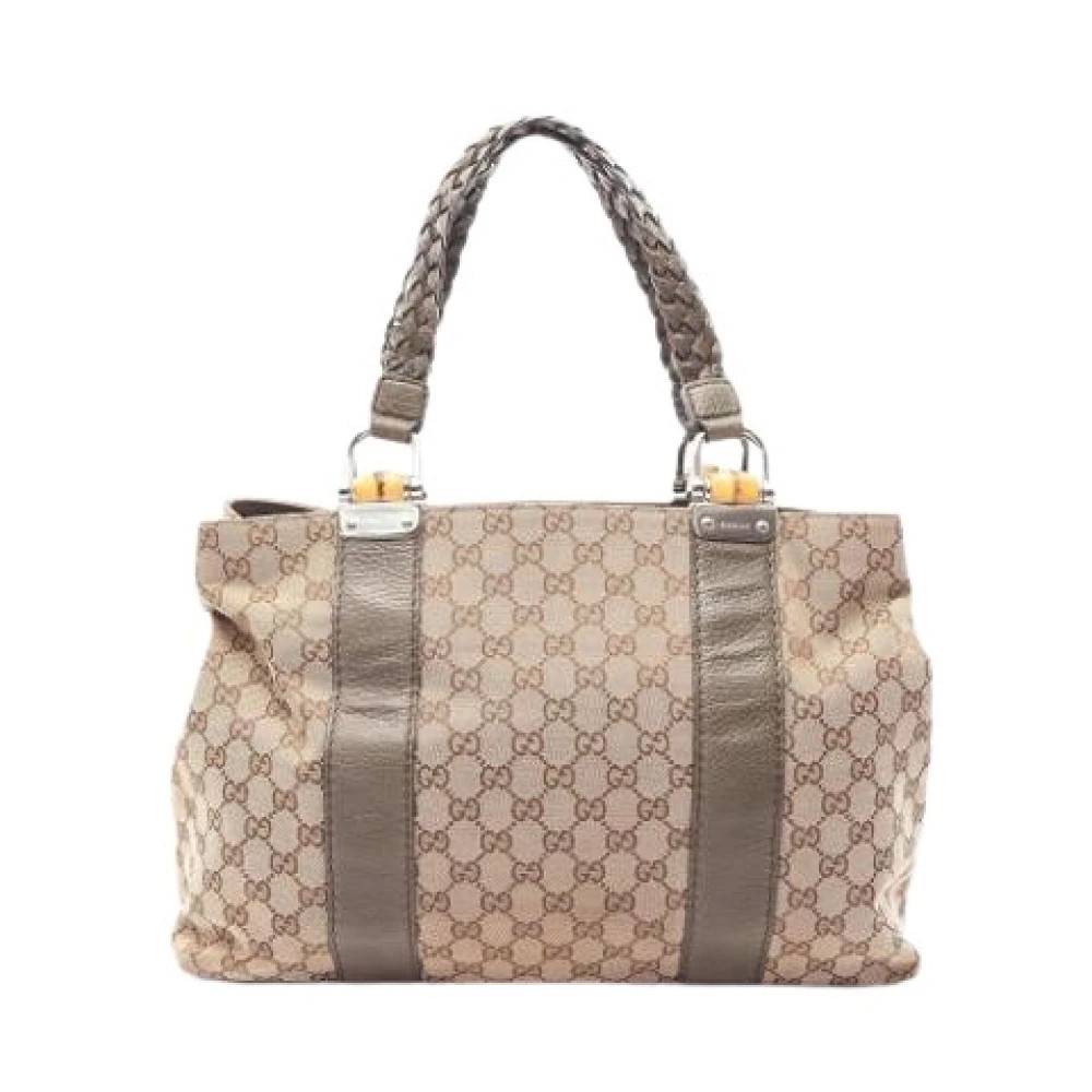Gucci Vintage - Pre-owned Canvas Tote Bag Vintage - Dam - ONE Size - Läder