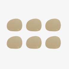 RAW Silicone coasters 6 stk. | Beige