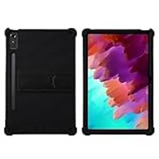 Mjukt silikonskydd for surfplattor som passar Lenovo Tab P12 Pro 12,7 tum TB-375FC TB-373FU Silikonstativskydd Stötsäkert skal(Black)