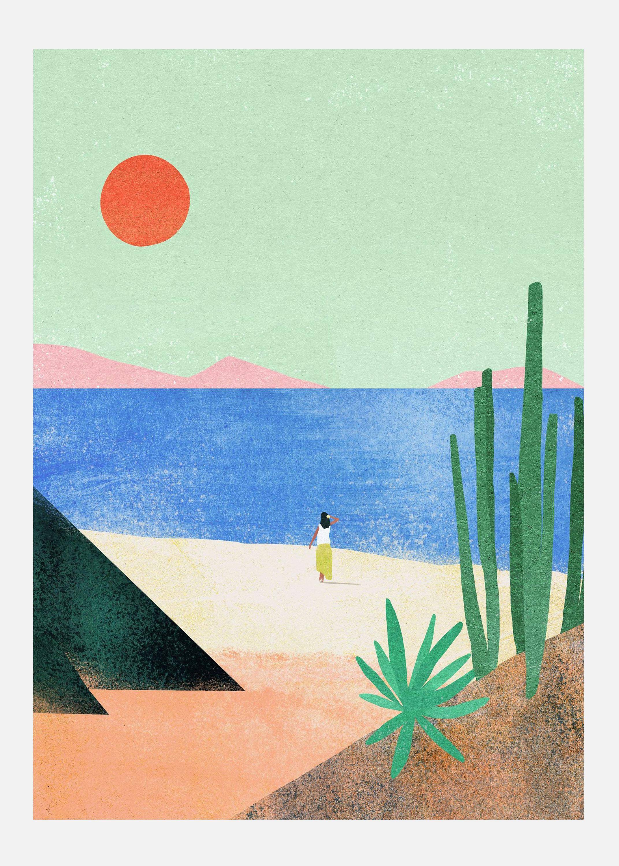 Beach Girl II Canvastavla (50x70 cm)