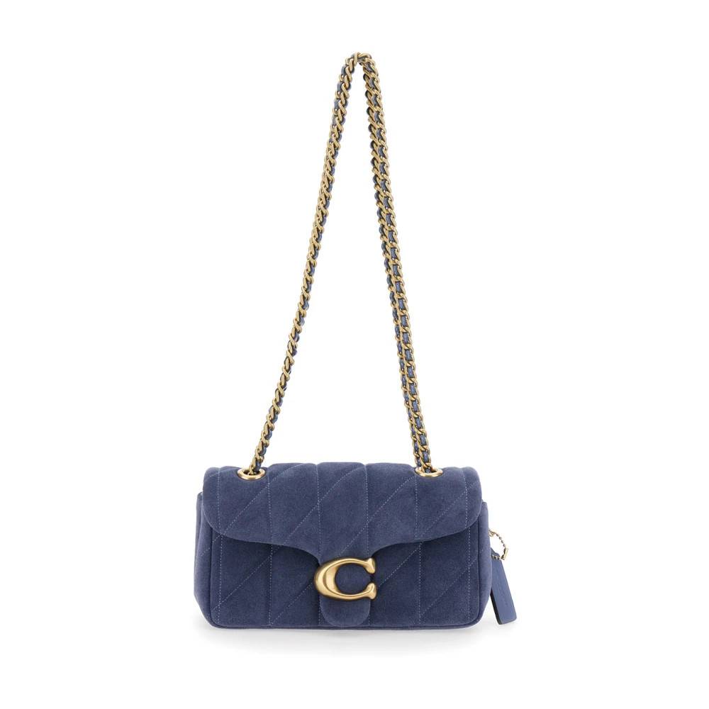 Coach Tabby Skuldertaske 20 - Tasker - Dame - Blå - ONE SIZE - Uld
