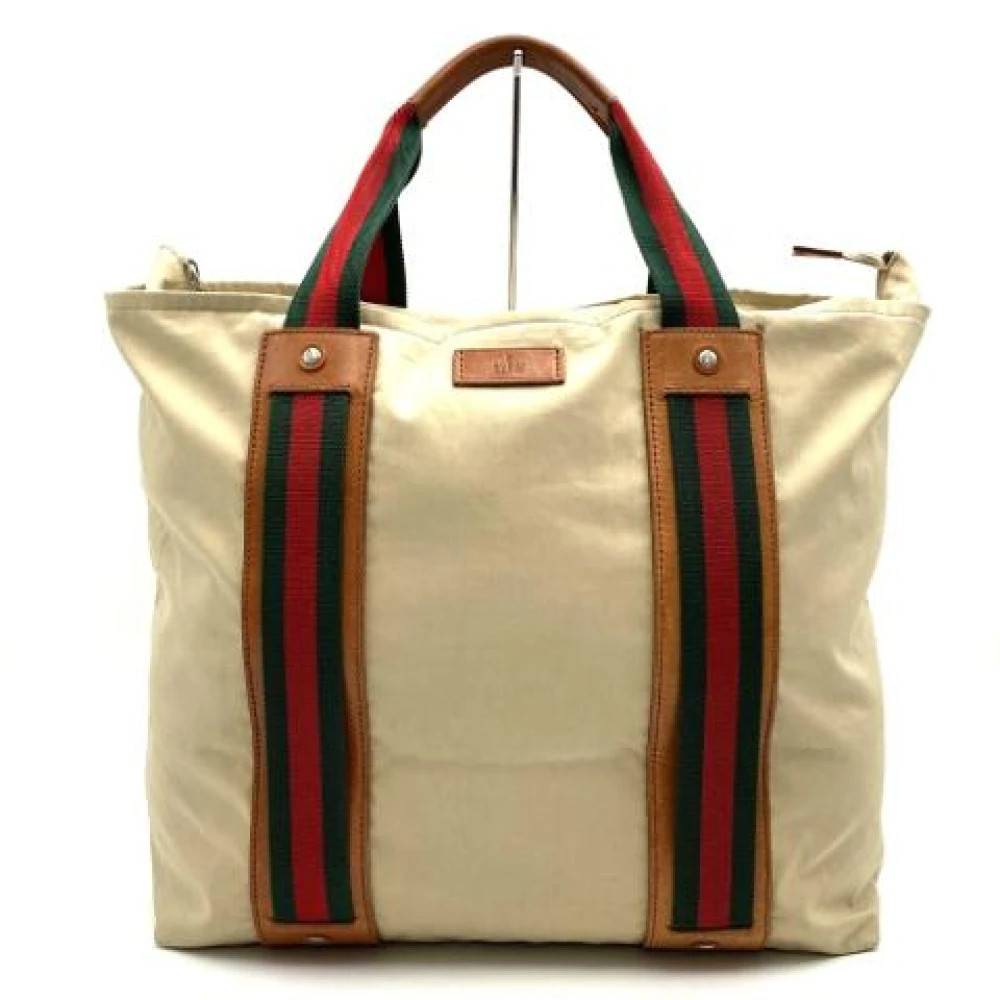 Gucci Vintage Pre-owned Tote Bag - Vintage - unisex - Beige - ONE SIZE - Polyester