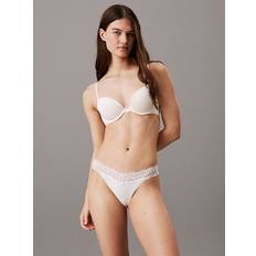 Push-Up Plunge Bra - Soft Stretch Lace - White - EU 65/B