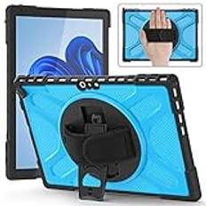 Tablett PC väska, fodral Full-Body ShocktoProof 360 ° Kickstand Robust skyddsväska Compatible with Microsoft Surface Pro 4/5/6/7/7 + Kompatibel med Type Tangentbord, Tablet Väska till Surface Pro 4/5/