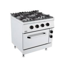 Gaskomfur med elovn - B800 x D900 x H900 mm