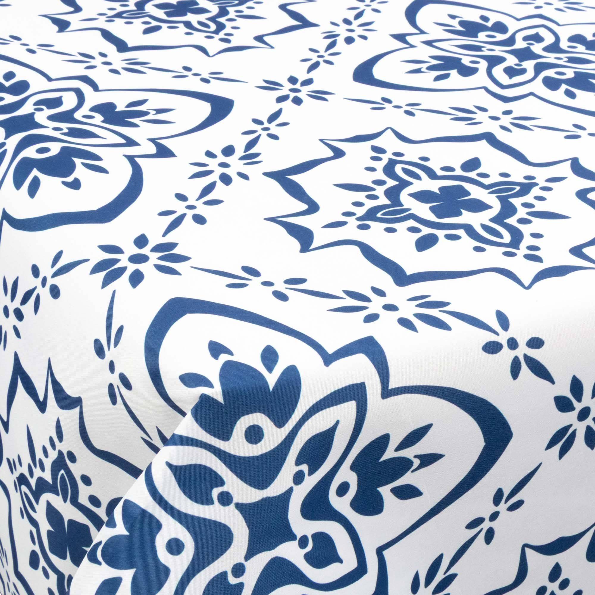 Tekstil voksdug - 140 cm bred - 30 meters rulle - Blue Pattern - Voksdug med akrylbelægning