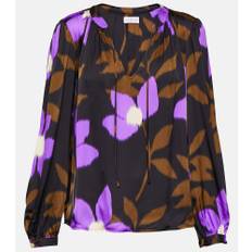 Velvet Isa printed satin top - multicoloured - S