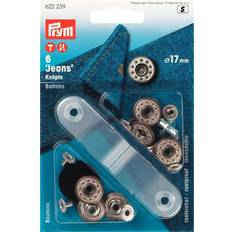 PRYM - Jeansknappar Stjärna antik mässing 17 mm 6 st