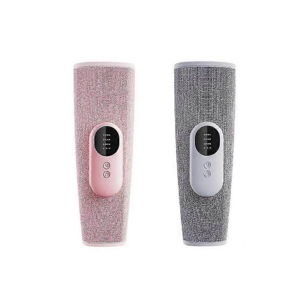 (pink) Pain Relief Wireless Portable Air Pressure Leg Calf Knee Massager With