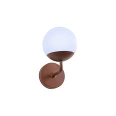 Fermob - Mooon! Wall Light - Red Ochre - Vägglampor utomhus - Tristan Lohner - Röd